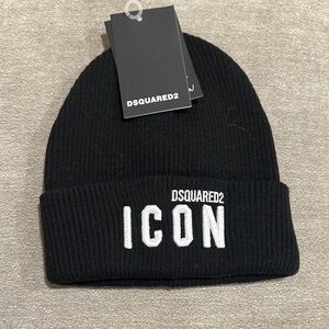 DSQUARED2 Black and White Icon Hat